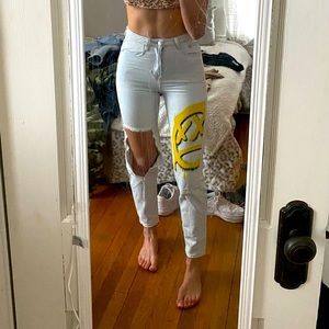 Adika ripped mom jeans